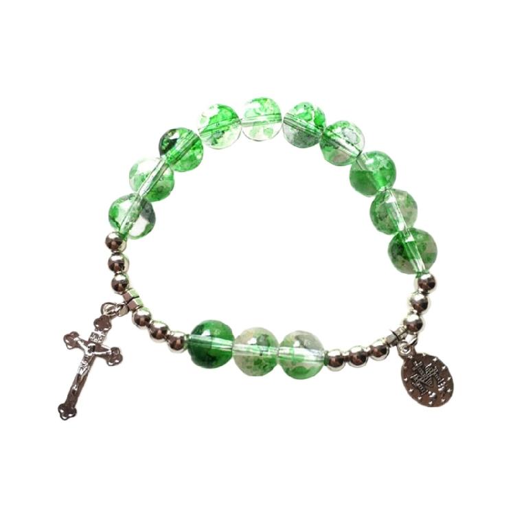 Adjustable Crosses Charm Beads Bracelets Fashionable Religious Jewelry for Men and Women