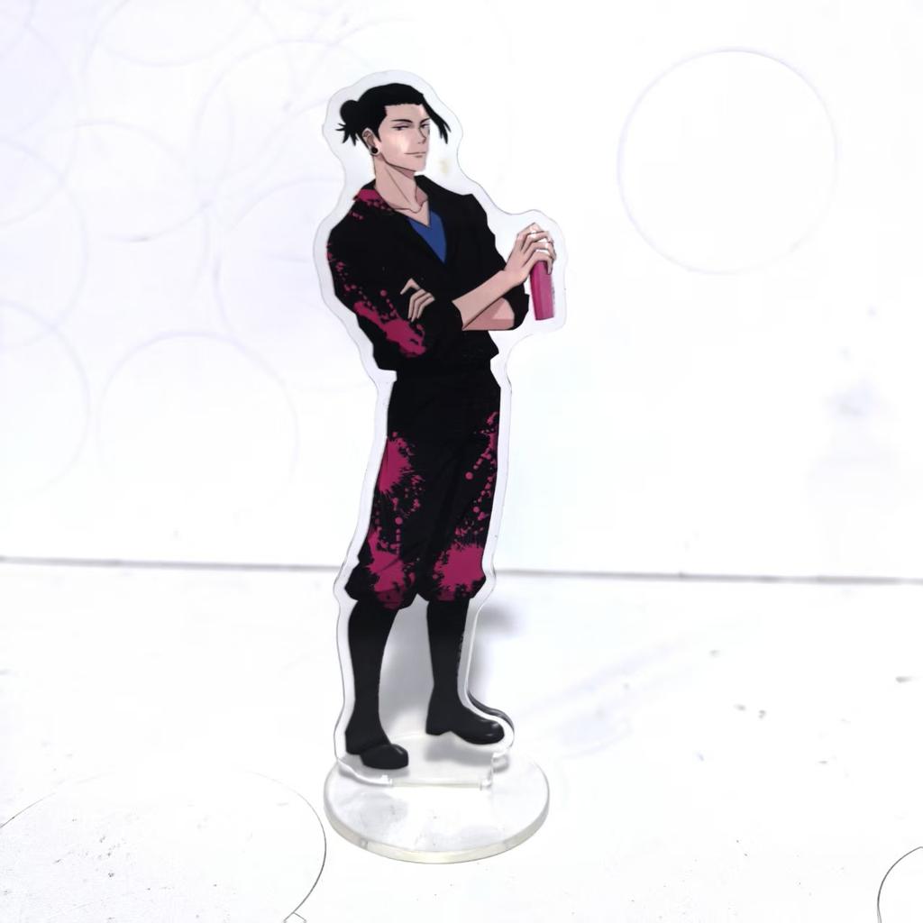 Jujutsu Kaisen Hot Anime Figures Satoru Gojo Acrylic Stands Geto Suguru Character Model Plate Holder Cake Topper Birthday Props