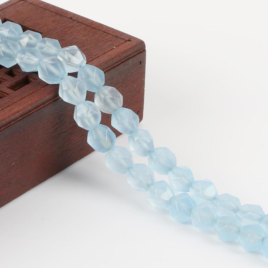 8mm facettierte Naturstein spitze Perlen, Abschnitt lose Perlen für Halskette Armband DIY