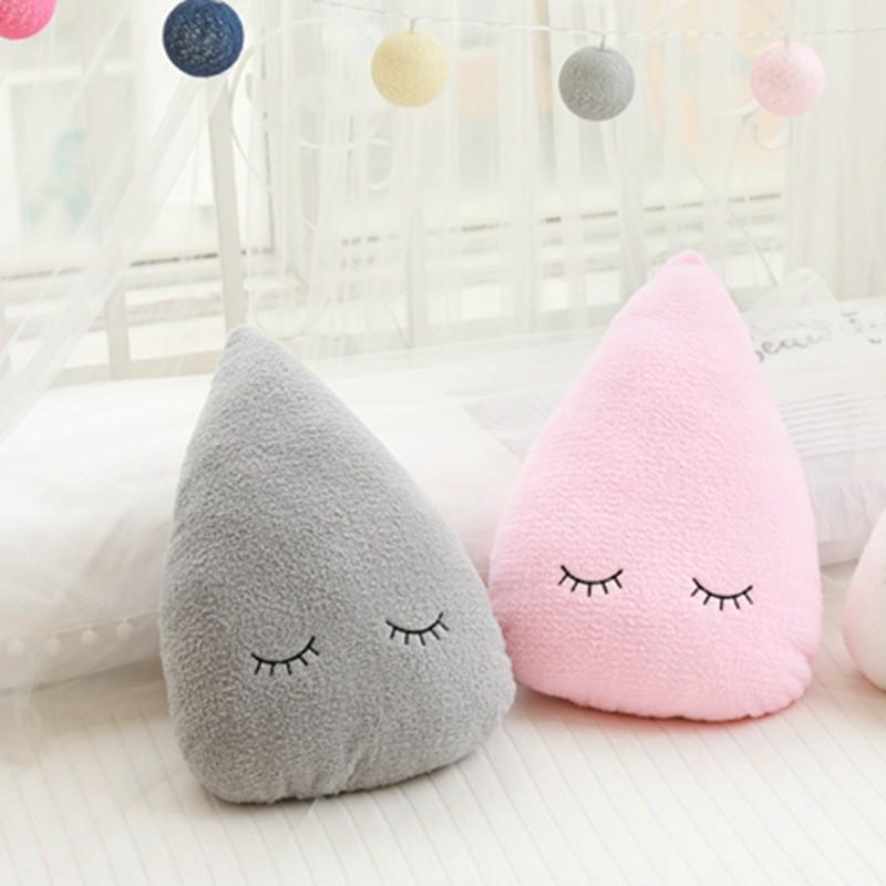 InSky Series Throw Pillow Plush Toy: Cloud, Moon, Raindrop, Star - Sofa Cushion & Kids' Room Decor