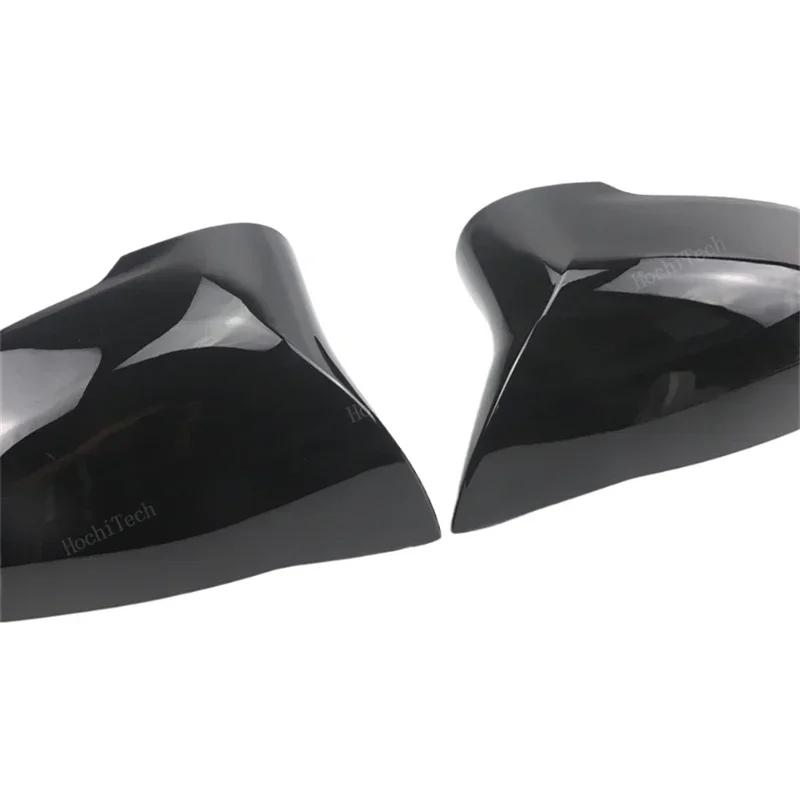 for BMW X1 IX1 U11 U12, X2 IX2 U10 Accessories Hight Quality Bright Black Rear View Door Wing Side Mirror Cover Caps Shell Case
