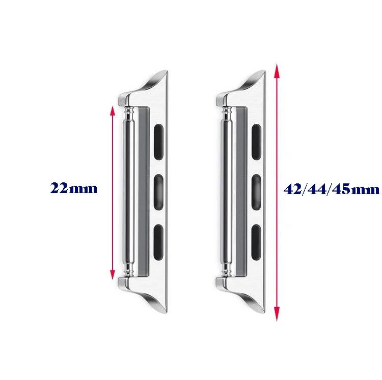 Steckeradapter für Apple Watch Series 7 6 SE 5 4 3 2 Armbandzubehör für Apple 40mm44mm41mm45mm Metall Edelstahl