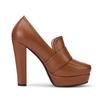 Fashion Round Toe High Heel Belt Buckle Women Single Shoes 2024 New Black Brown Spring  Autumn Waterproof Platform High Heels Size 34-43
