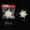 White Christmas Snowflake Decoration Plastic Snowflake Hanging Xmas Tree Craft for Home Party Decor New Year 2026 Gifts Ornament