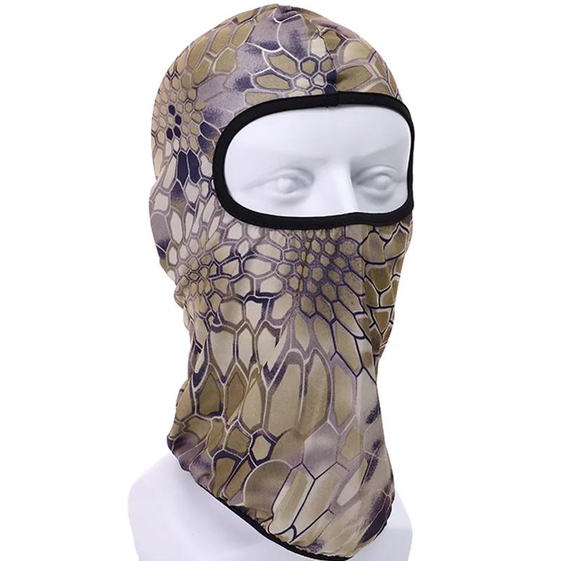 Camouflage Balaclava Full Face Cycling Mask Quick Dry Outdoor Road Bike Helmet Scarves Liner Caps Mtb Cycling Uv Protection Cap