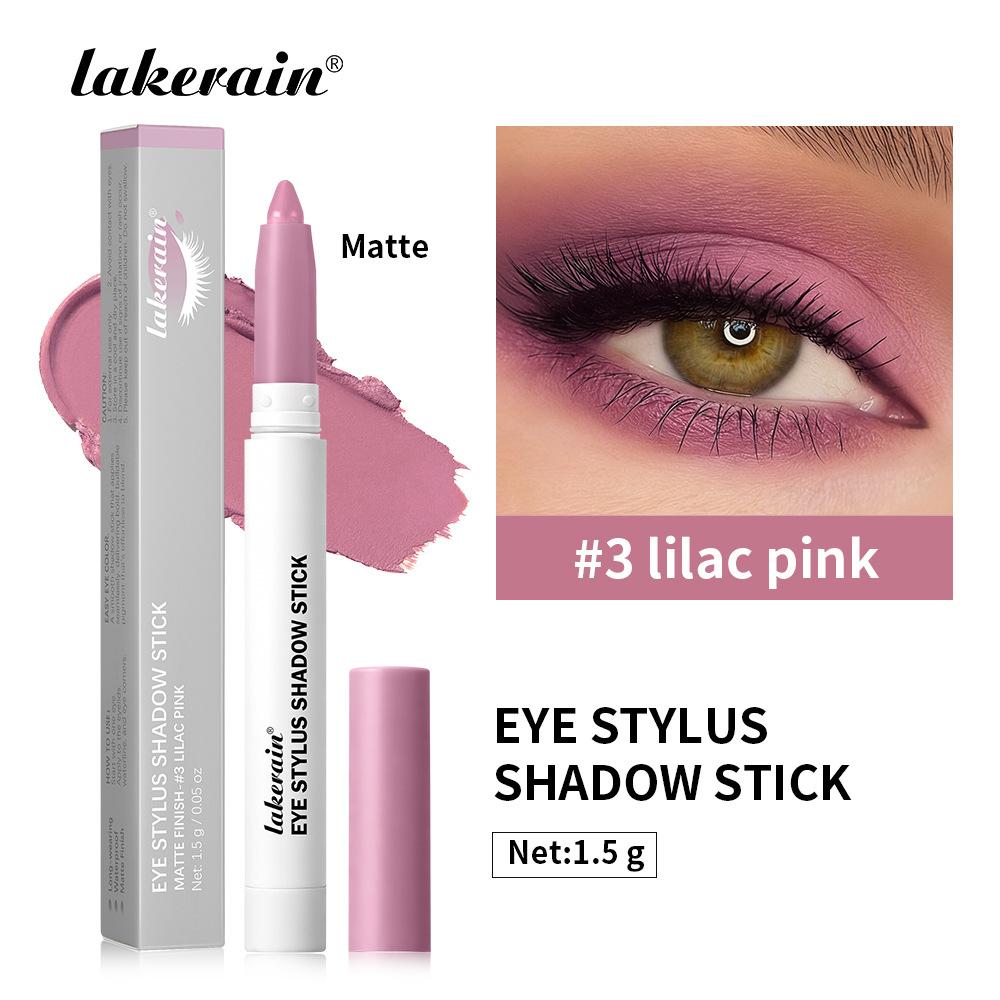 Lakerain Eye Stylus Shadow Stick Plum Bronze 1.5g Shimmer Eyeshadow Pencil Waterproof Long-Lasting Creamy Eye Makeup Cosmetic for Women