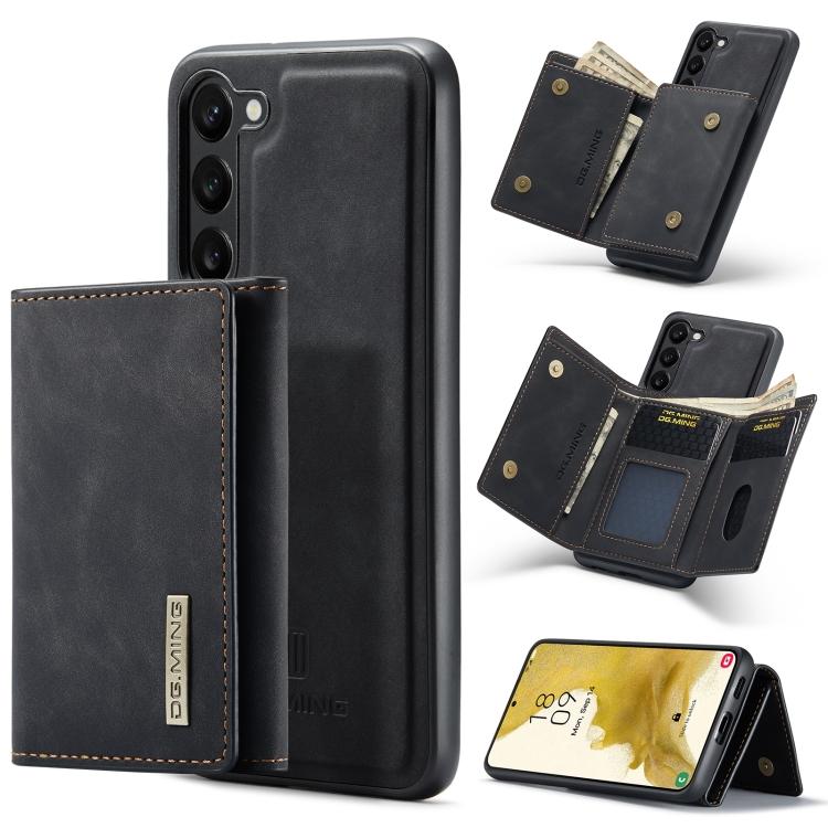 For Samsung Galaxy S23 5G DG.MING M1 Series 3-Fold Multi Card Wallet Phone Case