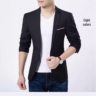 Herren Slim Fit Casual Einfarbiges Sakko