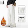 CHOCOOLATE Men's Fleece-Lined Straight-Leg Sweatpants