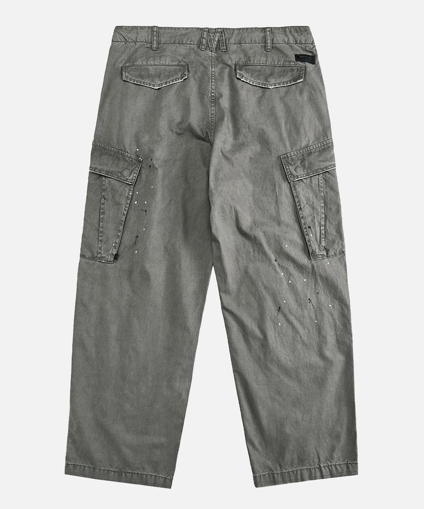 Mideueobdeiteu Vintage Washed Paint Cargo Pants_2Color
