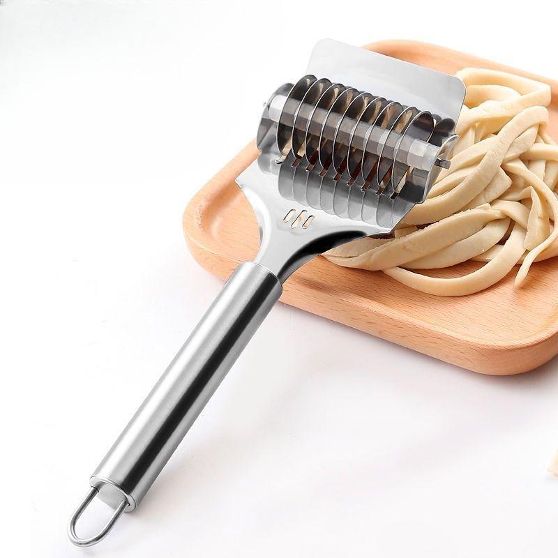 Manual Slicer - Home-use Stainless Steel Slicing Knife - Roller Slicing Tool - Slicing Noodle Knife - Strip Knife - Slicing Noodles - Kitchen Tool