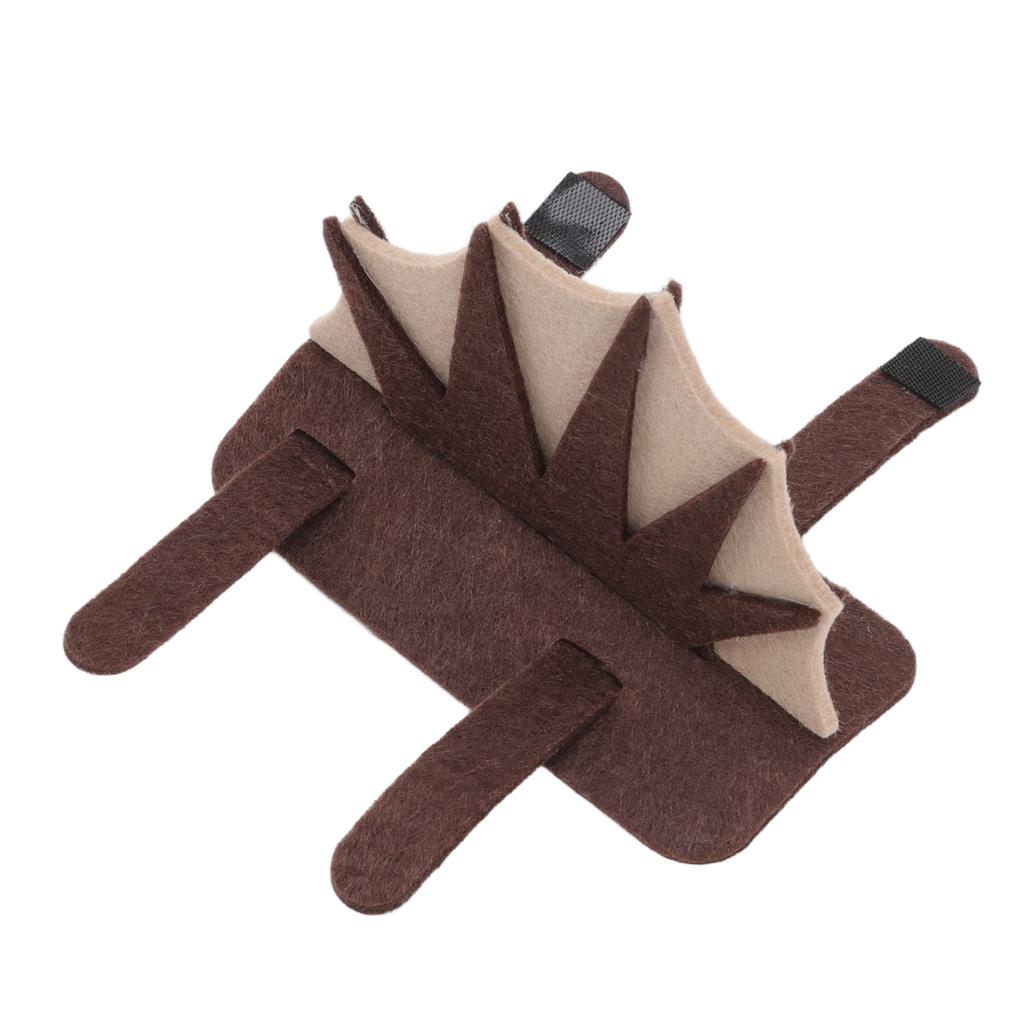 Pet Lizard Costume Skin Friendly 3 Adjustable Straps Cute Felt Reptile Clothes for Bearded Dragon