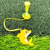 Big Head Golf Tee And Anti Lost Golf Tee Hanger Set Plastic Cartoon Dolphin Golf Tee Ring with Strap for Men Women Golf Enthusiasts