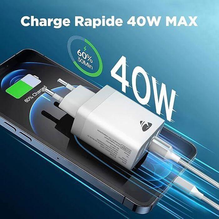 Chargeur USB - Aioneus - 40W - 4 Ports - Charge Rapide - Compatibilité Universelle