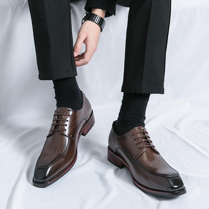 Fashion Business men's leather shoes Fashionable minimalist formal style Daily office and leisure Party Plus size wedding groom shoes