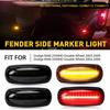 4X LED Fender Side Marker Light Smoked For Dodge RAM 2500HD 3500HD 2003-2009