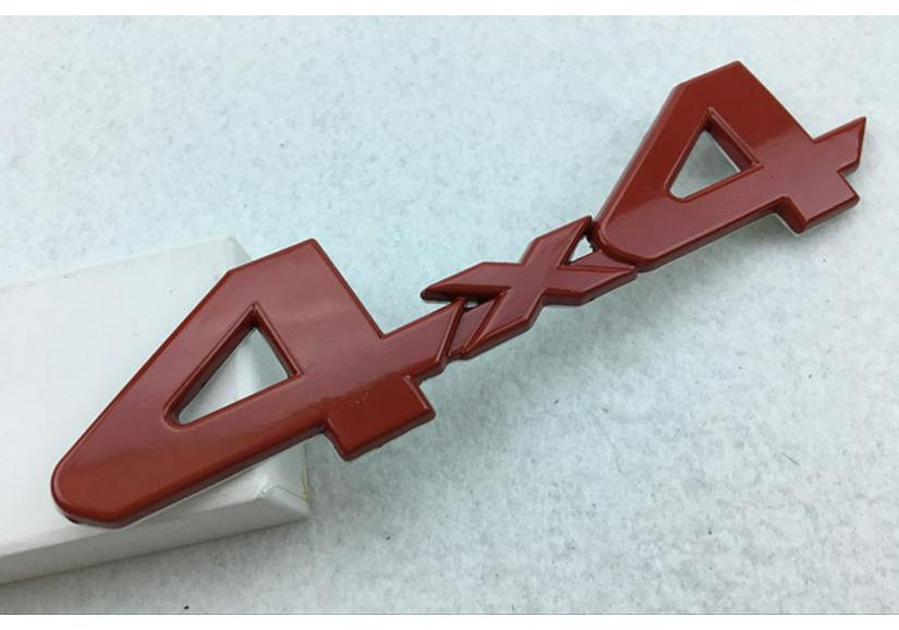 4WD 4x4 Metal Car Logo Sticker for Jeep Liberty, Compass, Wrangler