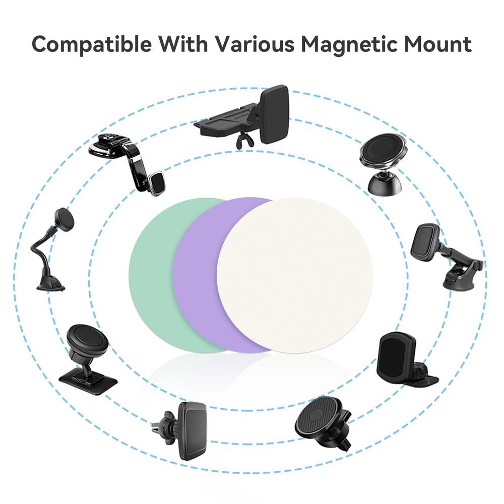 5/1 Balení Kovový Diskový Samolepicí List Pro Magnetický Držák Telefonu do Auta Univerzální Kulatá Železná Samolepicí Montážní Deska pro Stojan Telefonu
