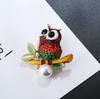Retro Creative Owl Brooch Cute Kawaii Animal Pin Korean Style Personalized Jewelry Accessories Fashion Party Creative Trend Gift
