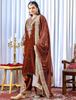 Women Bollywood Readymade Velvet Salwar Suit, Embroidered Dress with Dupatta, Traditional Indian Outfit Palazzo Set