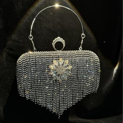 Water Diamond Clutch Banquet Evening Bag Xiaoxiang Fengliu Su Diagonal Cross Dinner Bag