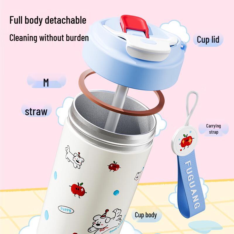 FUGUANG 316L Dual-Drink Insulated Travel Mug