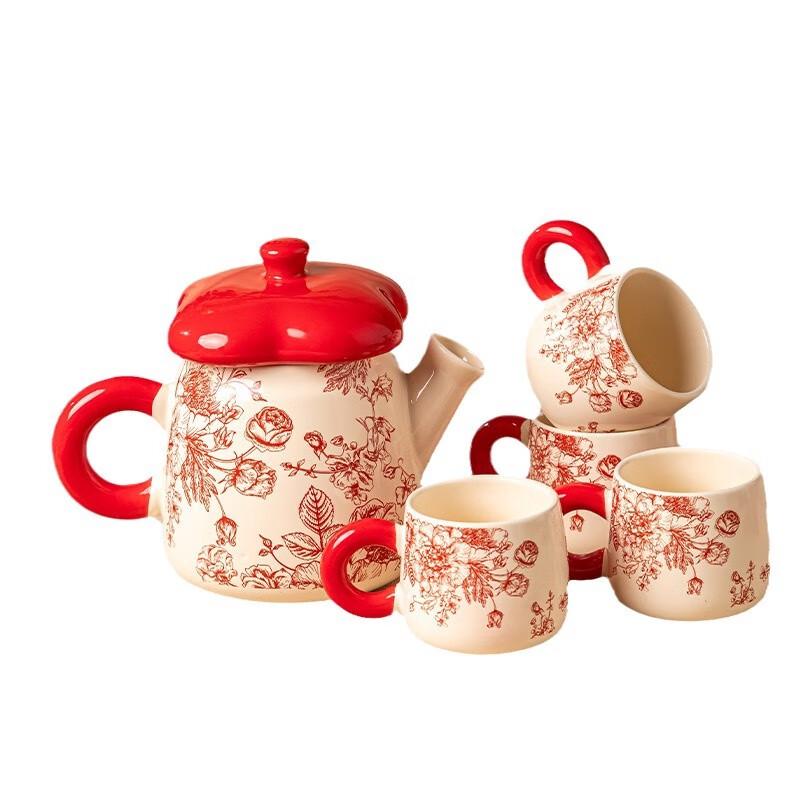 Peirsen Rose Queen Ceramic Tea Set