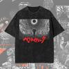 Berserk Guts "Dragonslayer & Hand of God" Vintage Washed Oversized Black T-Shirt | Dark Fantasy Manga Fan Unisex Streetwear Tee