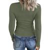Women's And Winter Slim Bottom T-shirt Fashion Casual Color Square Neck Pullover Long Sleeve Top