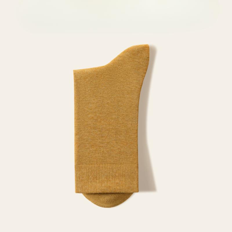 

Мужские новые осенние хлопковые дезодорирующие влагопоглощающие носки-гольфы 1 pair жёлтый