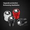 4Pcs Car Pendant Aluminum Alloy Car Wheel Tire Valve Caps Stem Cover For New Skoda Octavia Kodiaq Fabia Superb Karoq Vrs
