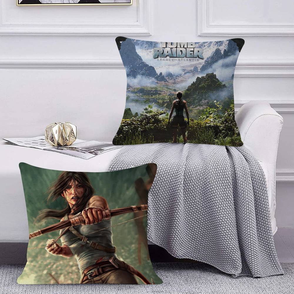 1pc Tomb Raider Game Pillow Anime Pillow Sofa Bed Head Pillow Cover Cushion Cover Fashion