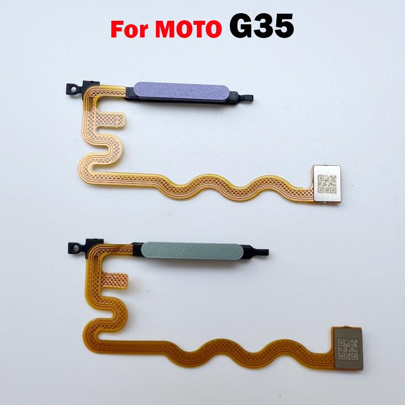 Per Motorola Moto G35 Pulsante Accensione Spegnimento Tasto Sensore Impronte Digitali Cavo Flessibile Componenti di Ricambio