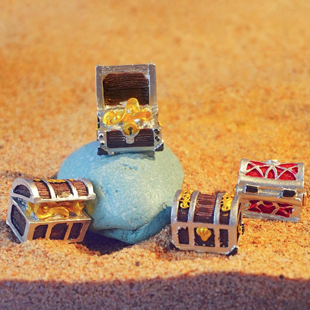 Vintage Underwater Decoration Treasure Chest Aquarium Decors For Home Or Office Use Fishtanks Landscaping Accessory
