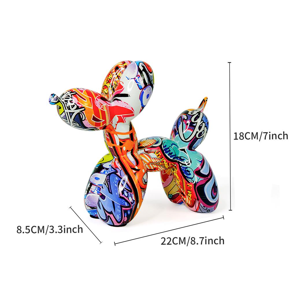 Kreative bunte Bulldogge Handwerk Home Dekorationen Wohnzimmer Büro Desktop Harz Tier Dekorationen