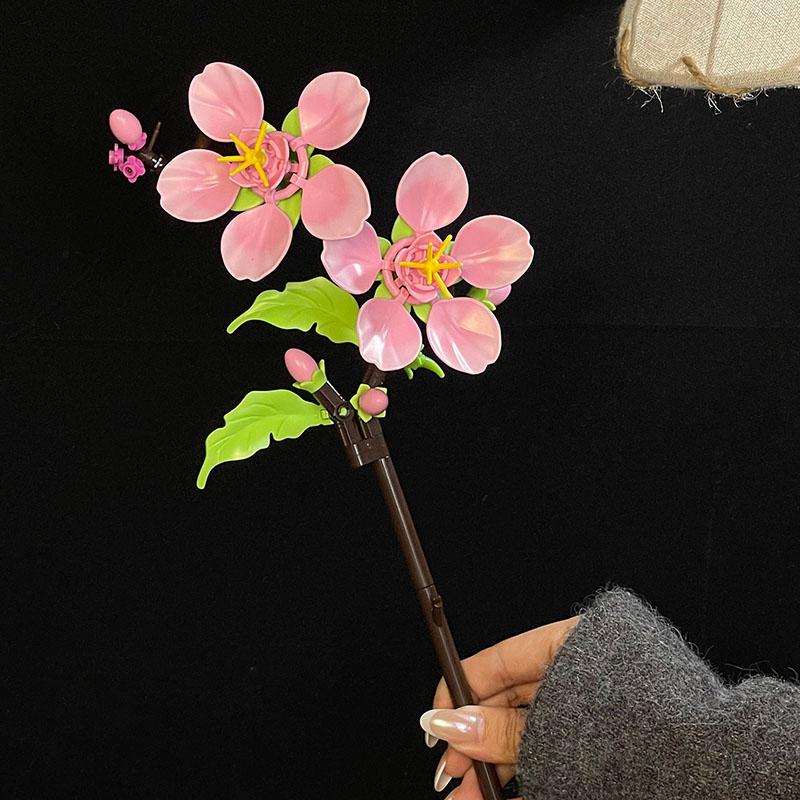 Moc Eternal Flowers Rose Bouquet Building Block Model Kit Ornament Assembly Creative Diy Educational Adults Toy Brick Home Decor