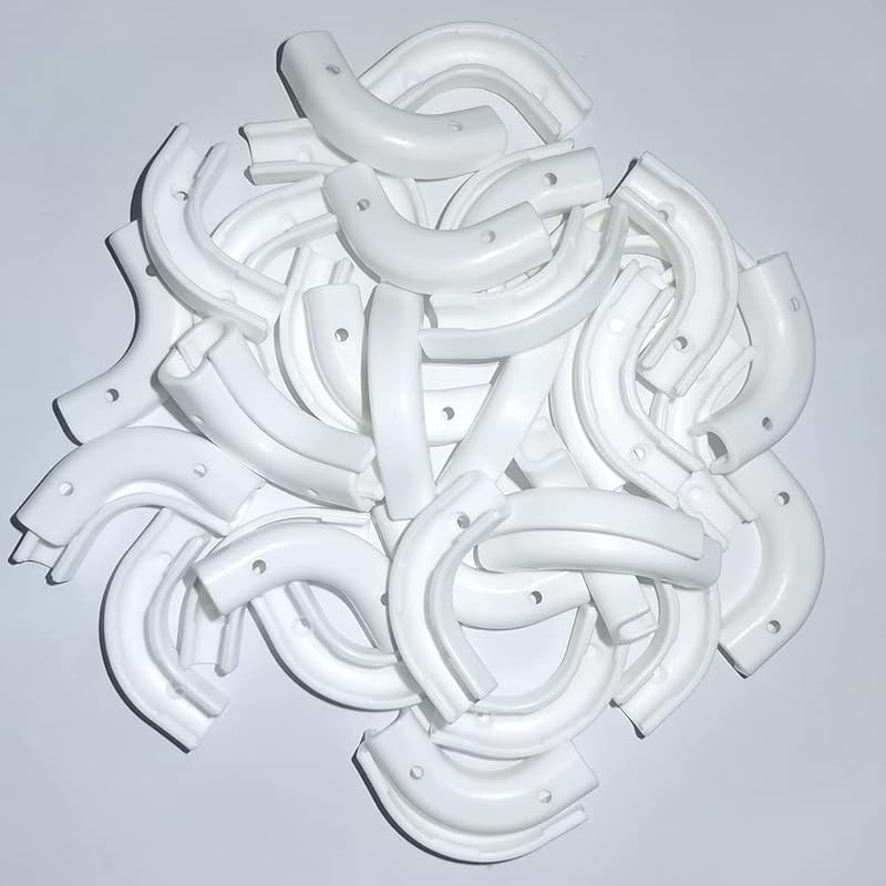 1/4-inch Flow Bend Clip 25pcs,+3/8-inch Flow Bend Clip 25pcs, Tube Flow Bend Clip,Conduit Elbow.