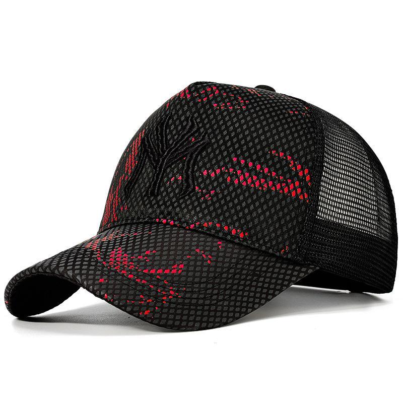 Breathable Mesh Baseball Cap With Embroidered Logo Sun Protection For Hiking Running Fishing Outdoor Wear