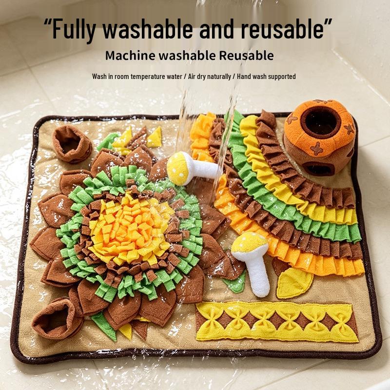 Cross-Border Dog Puzzle Toy: Sounding, Sniffing, and Educational Decompression Mat