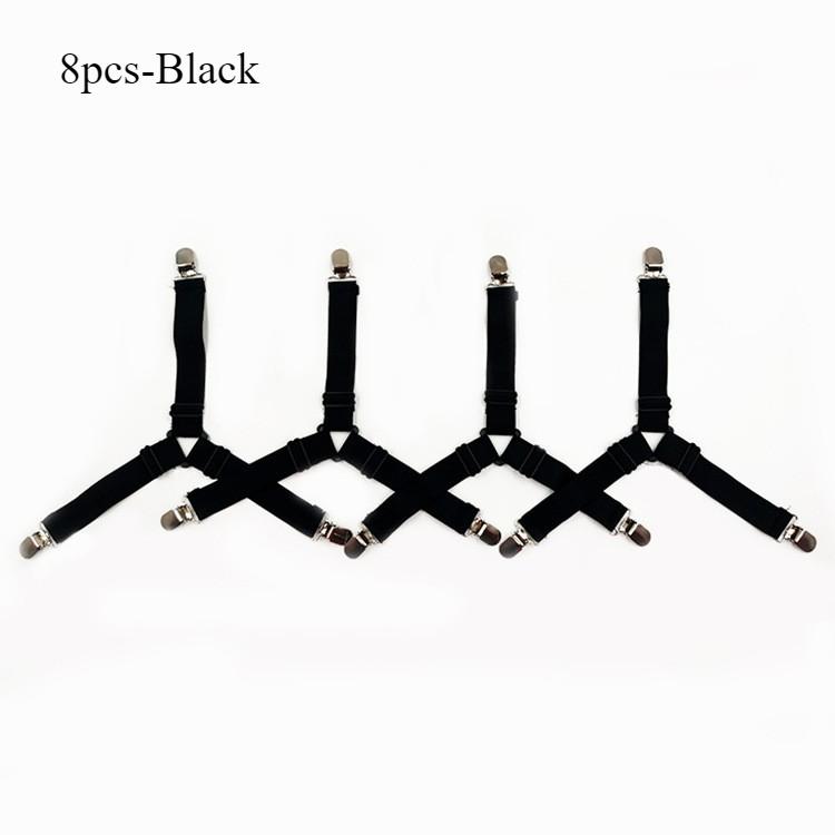 Triangle Is Fixed with Adjustable Elastic Sofa Cushion Comforter Bed with Metal Clamps Bed Sheet Clips Clothes Folder