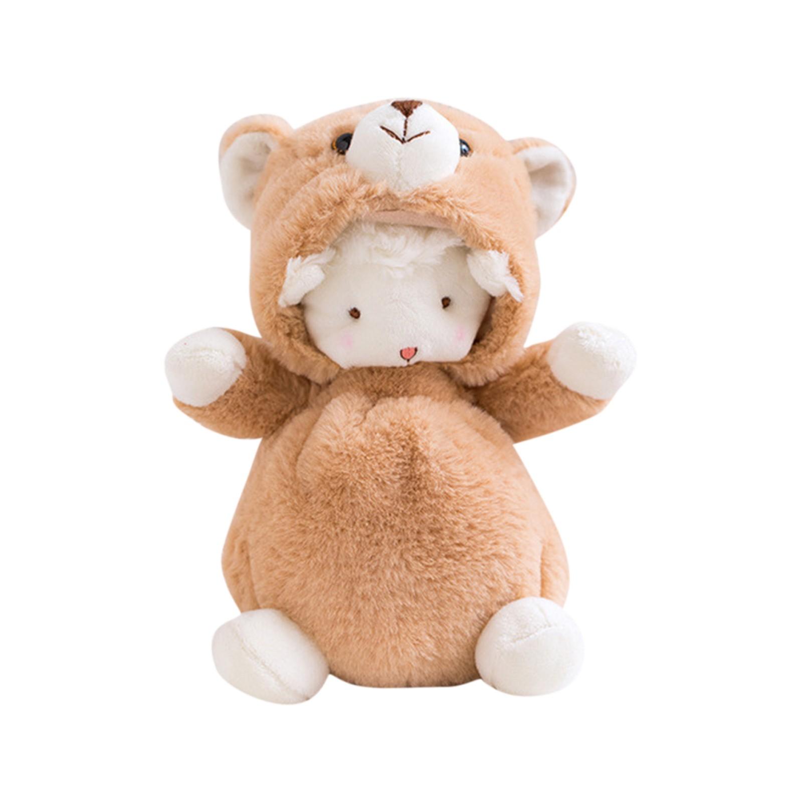 

(H0826)Плюшевый крой, креативный плюш, мягкий плюшевый плюш для подарка-сюрприза для девочек и мальчиков F коричневый