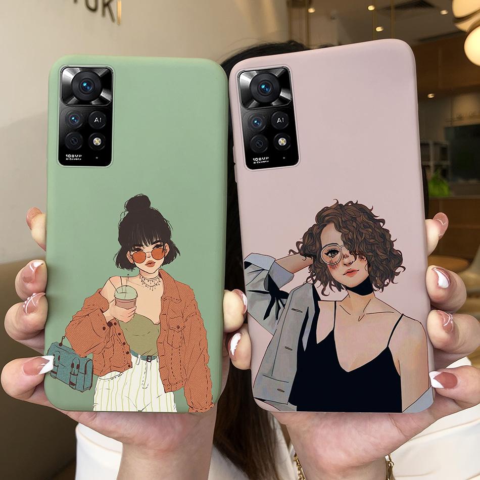 For Xiaomi Redmi Note 11 Pro 4G 5G Phone Case Cute Diasy Pattern Soft Silicone TPU Back Cover Funda For Redmi Note11 11Pro Coque