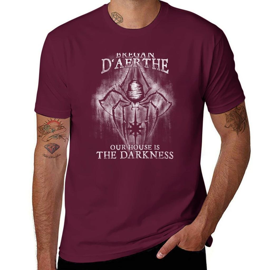Bregan D'aerthe Unser Haus ist Dunkelheit Drow Söldner Menzoberranzan Jarlaxle Die Unterwelt T-Shirt Bluse schwarz Herren T-Shirts