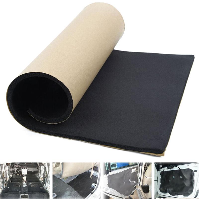1Pc 30*50Cm Auto Adhesive Cotton Insulation Foam Car Sound Proofing Deadener