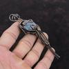 Ruby In Blue Kyanite Pendant Copper Wire Wrapped Pendant Genuine Gemstone Pendant Handmade Wire Wrap Jewelry Gift For Friend Copper Jewelry