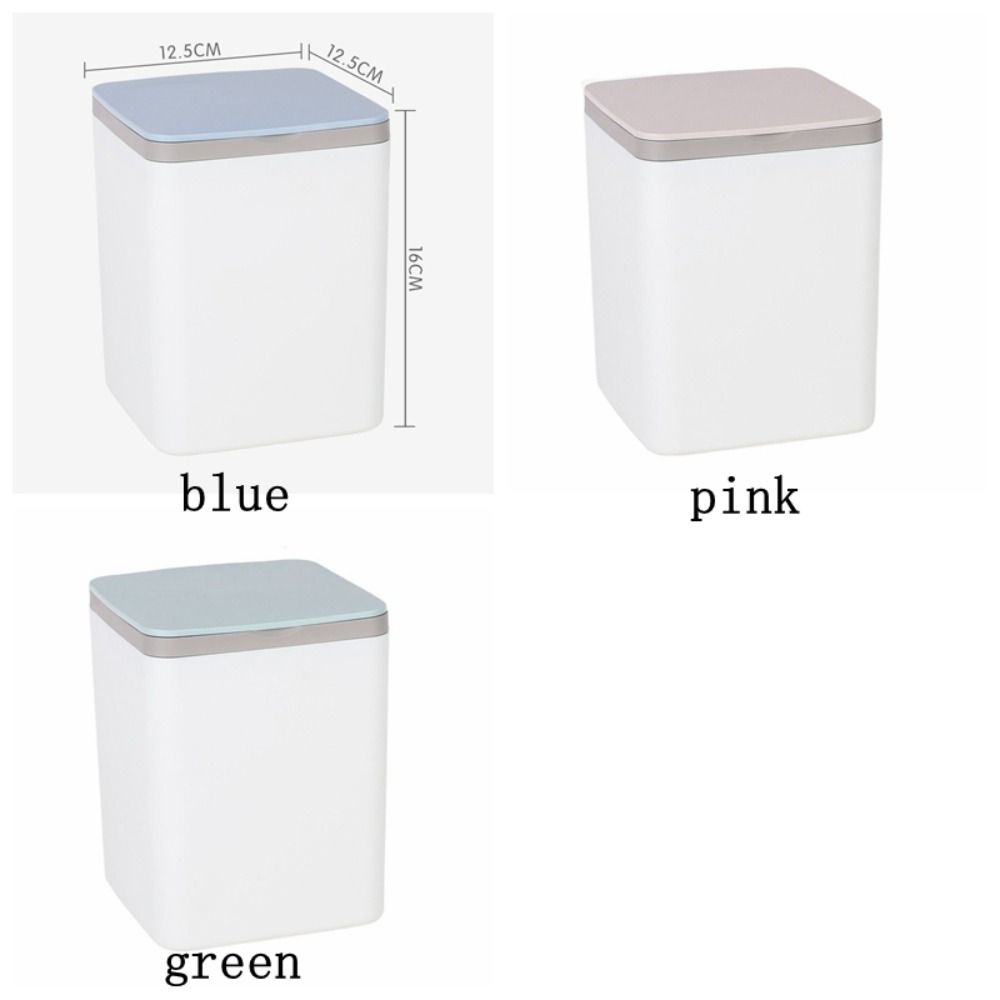 Mini Desktop Trash Can Plastic Waste Bin Collection Basket Rubbish Can  Bathroom