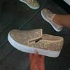Fashion Woman Sneakers Platform Vulcanized Women Bling Crystal Loafers Autumn Women's Casual Flats Female Zip Sport Shoes Flats