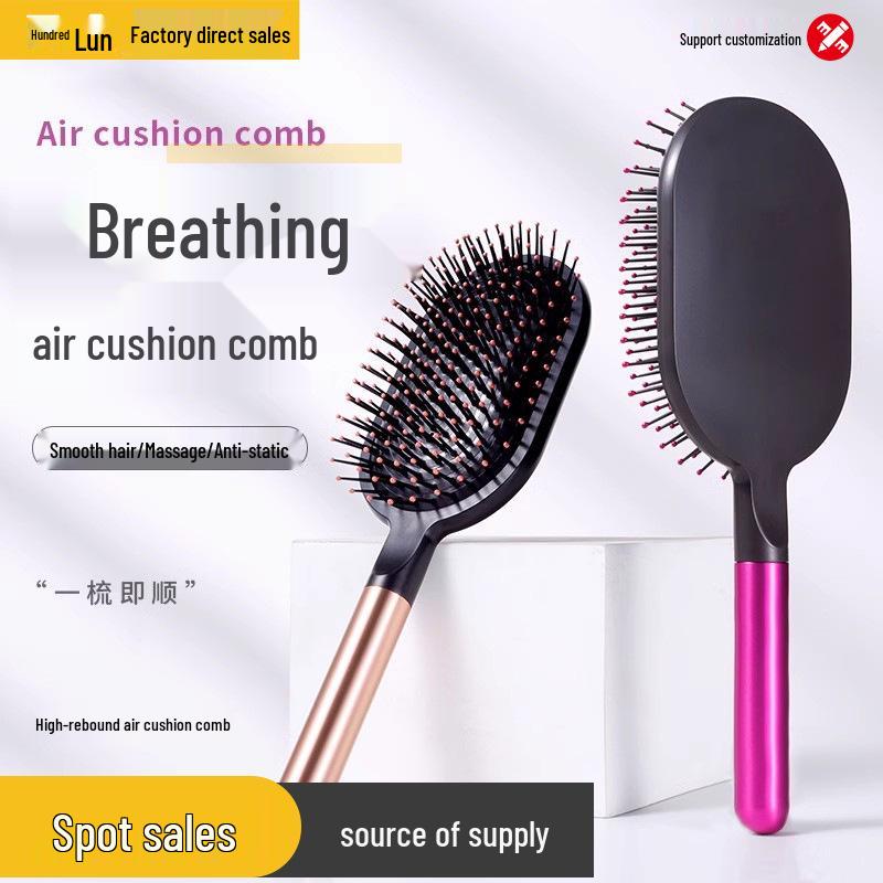 Fluffy Anti-Static Air Cushion Hair Comb: Massage & Care, Long Hair Two-Piece Set