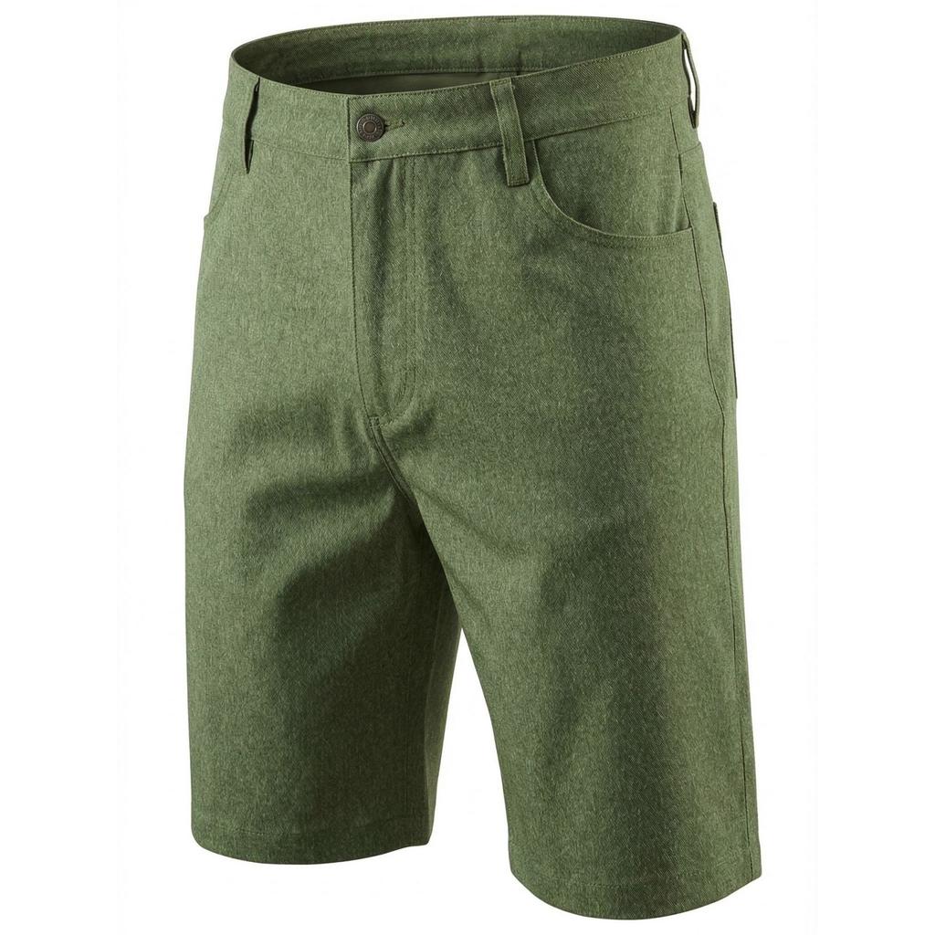 Men Denim Shorts Classic Fit Button Fly Five Pockets Durable Material Casual Summer Wear for Everyday Use