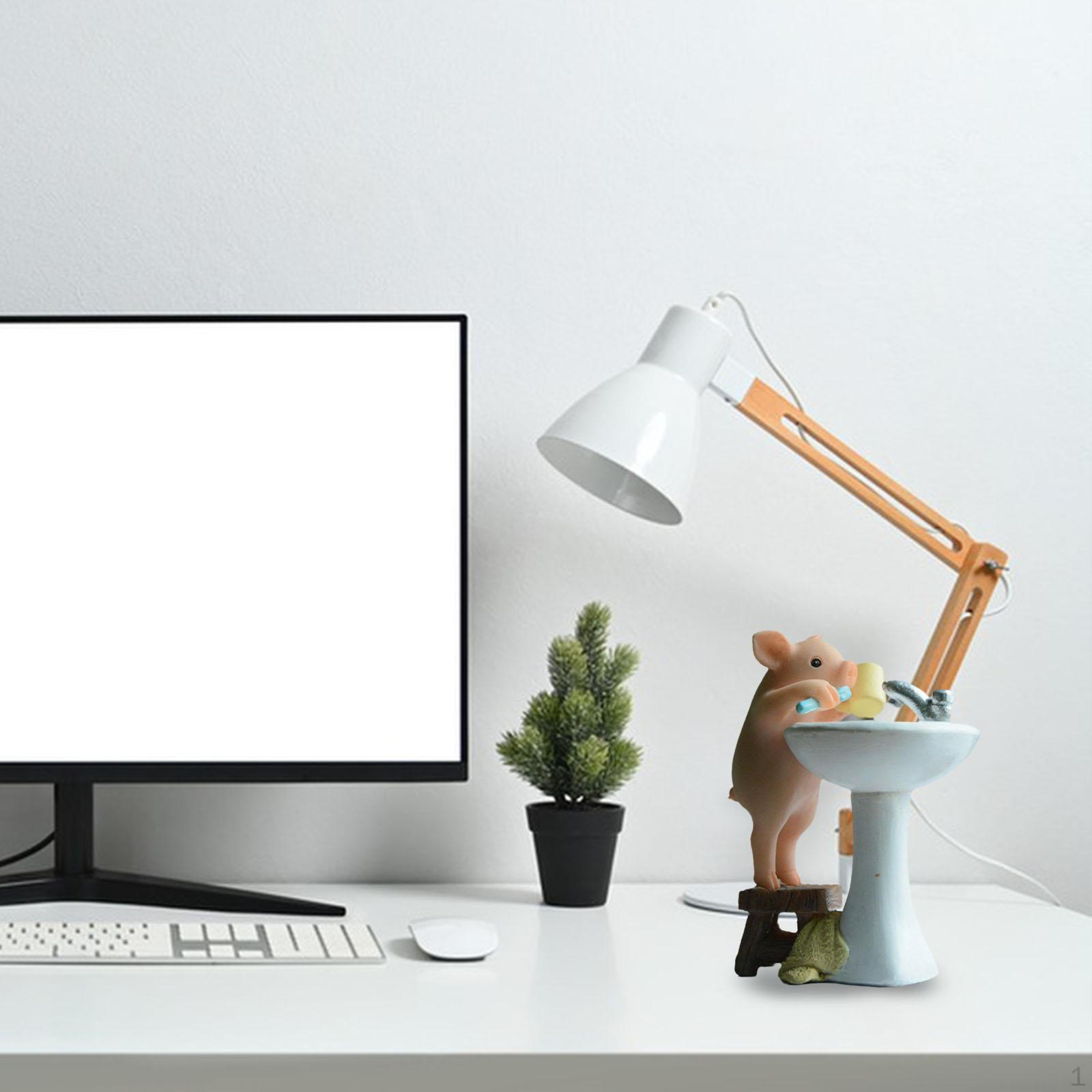 

Очаровательная коллекционная фигурка свиньи для домашнего декора Wash Up